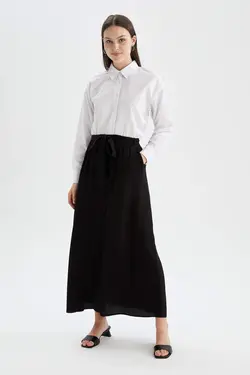 دامن زنانه سیاه دفاکتو