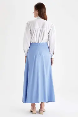 دامن زنانه آبی دفاکتو