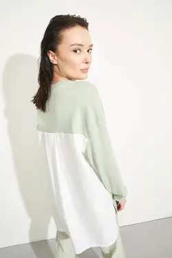 تونیک زنانه فیروزه ای دفاکتو