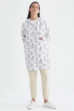 تونیک زنانه سفید تیره دفاکتو