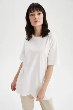 تونیک زنانه سفید تیره دفاکتو