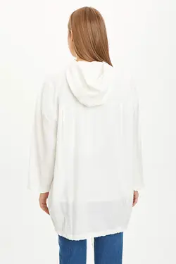 تونیک زنانه سفید تیره دفاکتو