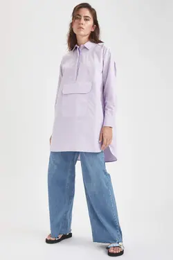 تونیک زنانه بنفش دفاکتو