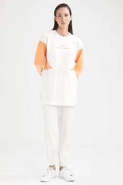 تونیک زنانه سفید تیره دفاکتو