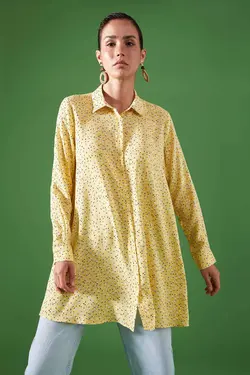 تونیک زنانه  زرد دفاکتو