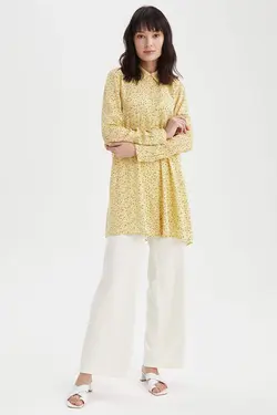 تونیک زنانه  زرد دفاکتو