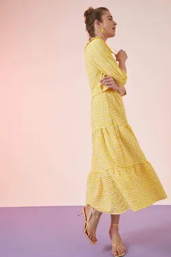 دامن زنانه  زرد دفاکتو
