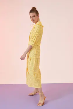 دامن زنانه  زرد دفاکتو
