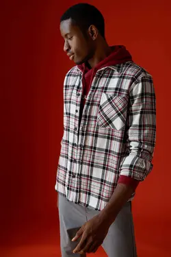 پیراهن آستین بلند مردانه سفید دفاکتو