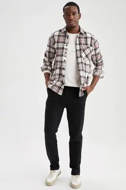 پیراهن آستین بلند مردانه سفید دفاکتو