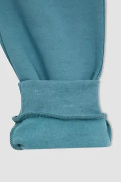 شلوار راحتی جاگر پسرانه فیروزه ای دفاکتو