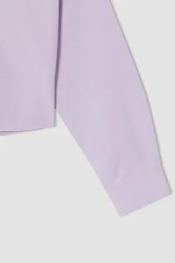 شومیز آستین بلند دخترانه بنفش دفاکتو