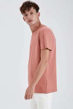 تی شرت آستین کوتاه مردانه نارنجی دفاکتو