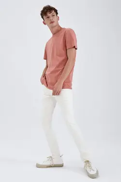 تی شرت آستین کوتاه مردانه نارنجی دفاکتو