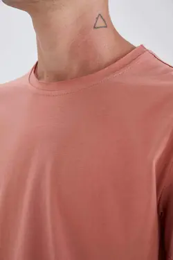 تی شرت آستین کوتاه مردانه نارنجی دفاکتو