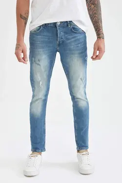 شلوار جین Skinnyمردانه سبز دفاکتو