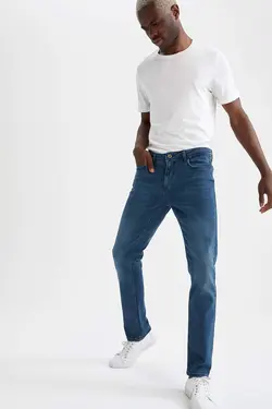 شلوار جین جذب مردانه سبز دفاکتو