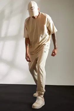 شلوار راحتی جاگر مردانه بژ دفاکتو