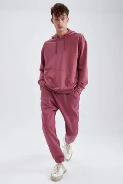 شلوار راحتی جاگر مردانه زرشکی دفاکتو