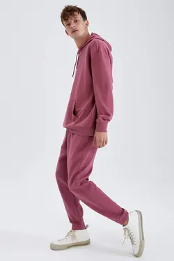 شلوار راحتی جاگر مردانه زرشکی دفاکتو