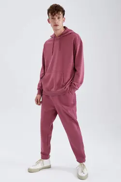 شلوار راحتی جاگر مردانه زرشکی دفاکتو