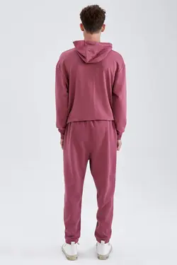 شلوار راحتی جاگر مردانه زرشکی دفاکتو