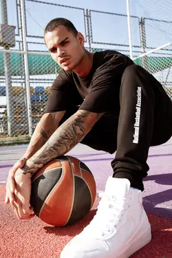 شلوار راحتی جاگر مردانه سیاه دفاکتو