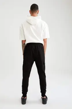 شلوار راحتی جاگر مردانه سیاه دفاکتو