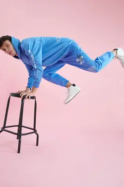 شلوار راحتی جاگر مردانه آبی دفاکتو