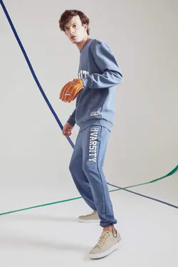 شلوار راحتی جاگر مردانه نیلی دفاکتو