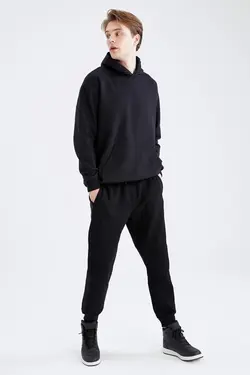 شلوار راحتی جاگر مردانه سیاه دفاکتو