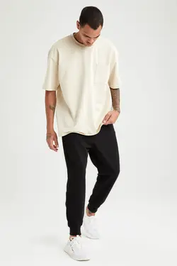 شلوار راحتی جاگر مردانه سیاه دفاکتو