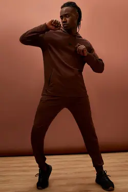 شلوار راحتی جاگر مردانه قهوه ای دفاکتو