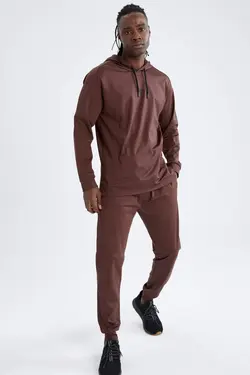 شلوار راحتی جاگر مردانه قهوه ای دفاکتو