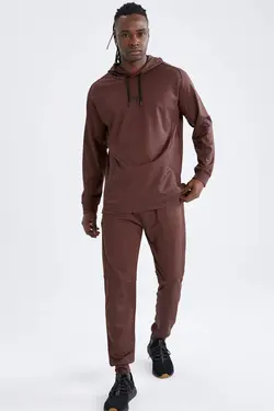 شلوار راحتی جاگر مردانه قهوه ای دفاکتو