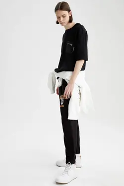 شلوار راحتی جاگر مردانه سیاه دفاکتو