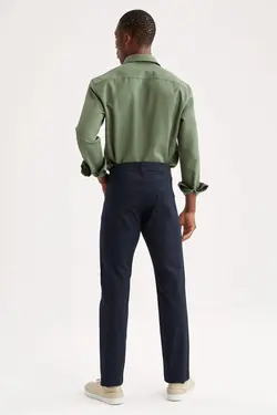 شلوار کتان مردانه نیلی دفاکتو