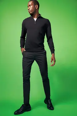 شلوار کتان مردانه سیاه دفاکتو