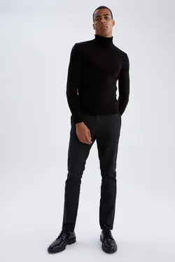 شلوار کتان مردانه سیاه دفاکتو