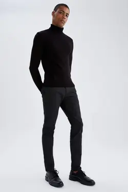 شلوار کتان مردانه سیاه دفاکتو