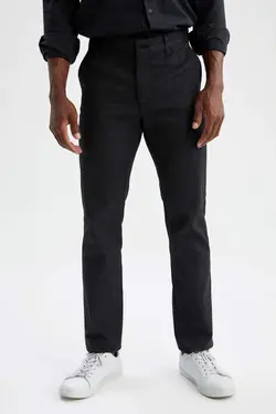 شلوار کتان مردانه سیاه دفاکتو