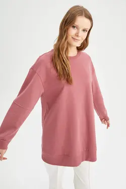 سویشرت زنانه زرشکی دفاکتو