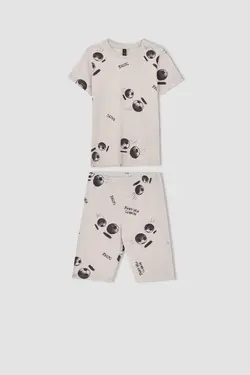 ست لباس راحتی پسرانه سفید تیره دفاکتو