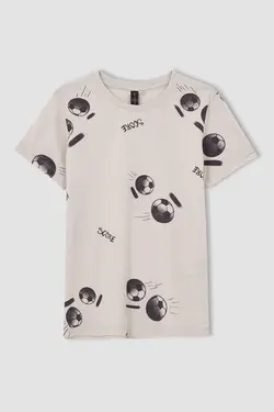 ست لباس راحتی پسرانه سفید تیره دفاکتو