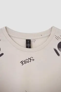 ست لباس راحتی پسرانه سفید تیره دفاکتو