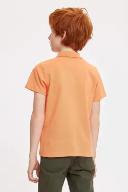 پولوشرت پسرانه نارنجی دفاکتو