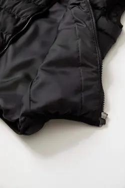 پافر بدون آستین پسرانه سیاه دفاکتو