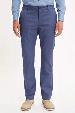 شلوار کتان مردانه آبی دفاکتو