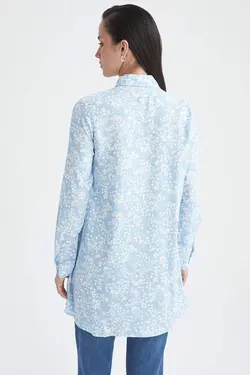 شومیز زنانه آبی دفاکتو