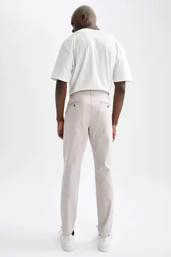 شلوار کتان مردانه قهوه ای دفاکتو